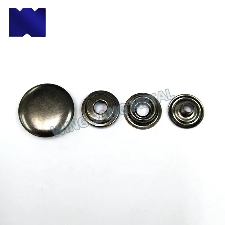 high quality custom metal press snap button copper brass snap button