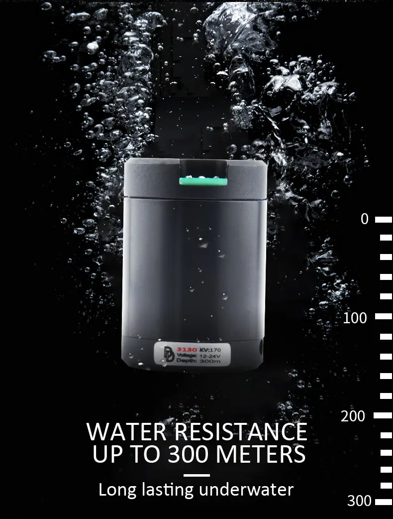 DD3130 170KV Underwater Thruster Waterproof Motor with 30A ESC Controller for Robotics / Boat Model