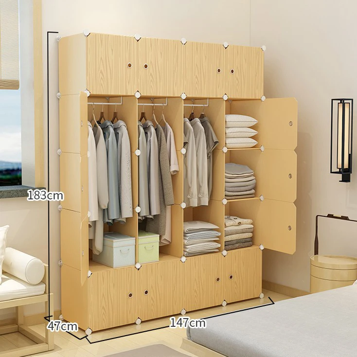 high-quality cheap portable bedroom closet cabinets folding wardrobe cloth wardrobe