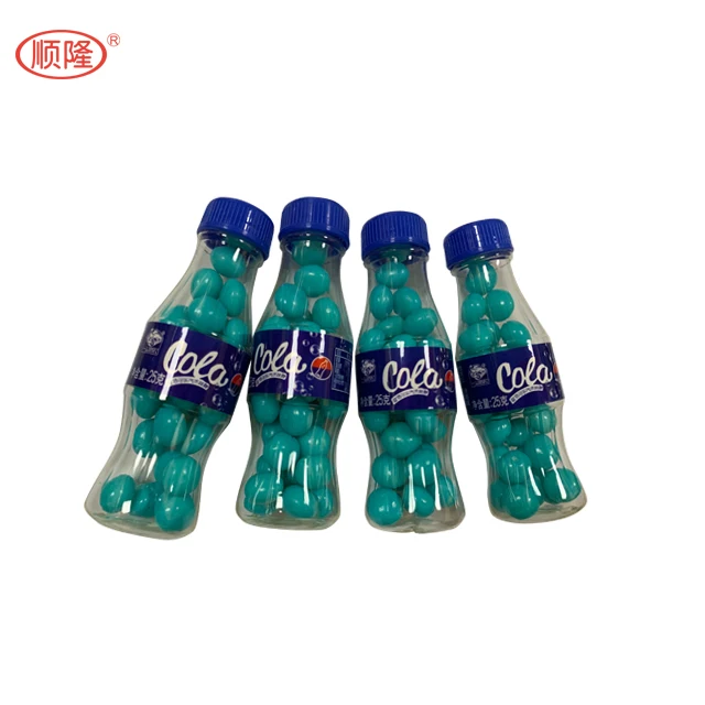 Wholesale Blue Cola Flavor  Jelly Candy Bean  Chewy Candy in bottle