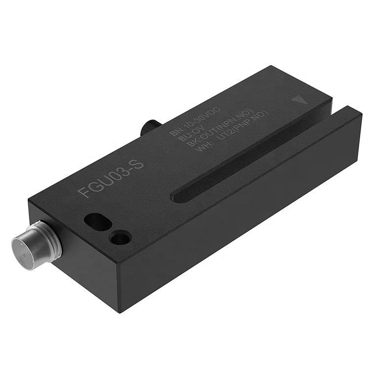 FUWEI M8 4PIN Slot Type Photoelectric Label Sensor Aluminum Alloy Non-transparent Label Sensor