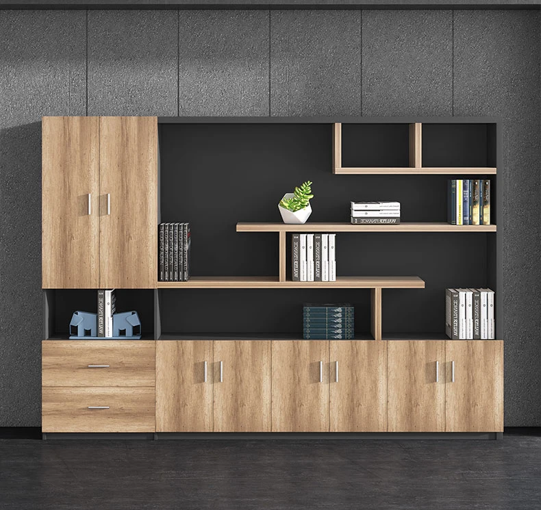 
Optional dimension and colors tall melamine open file storage shelf swing open white storage file cabinet 