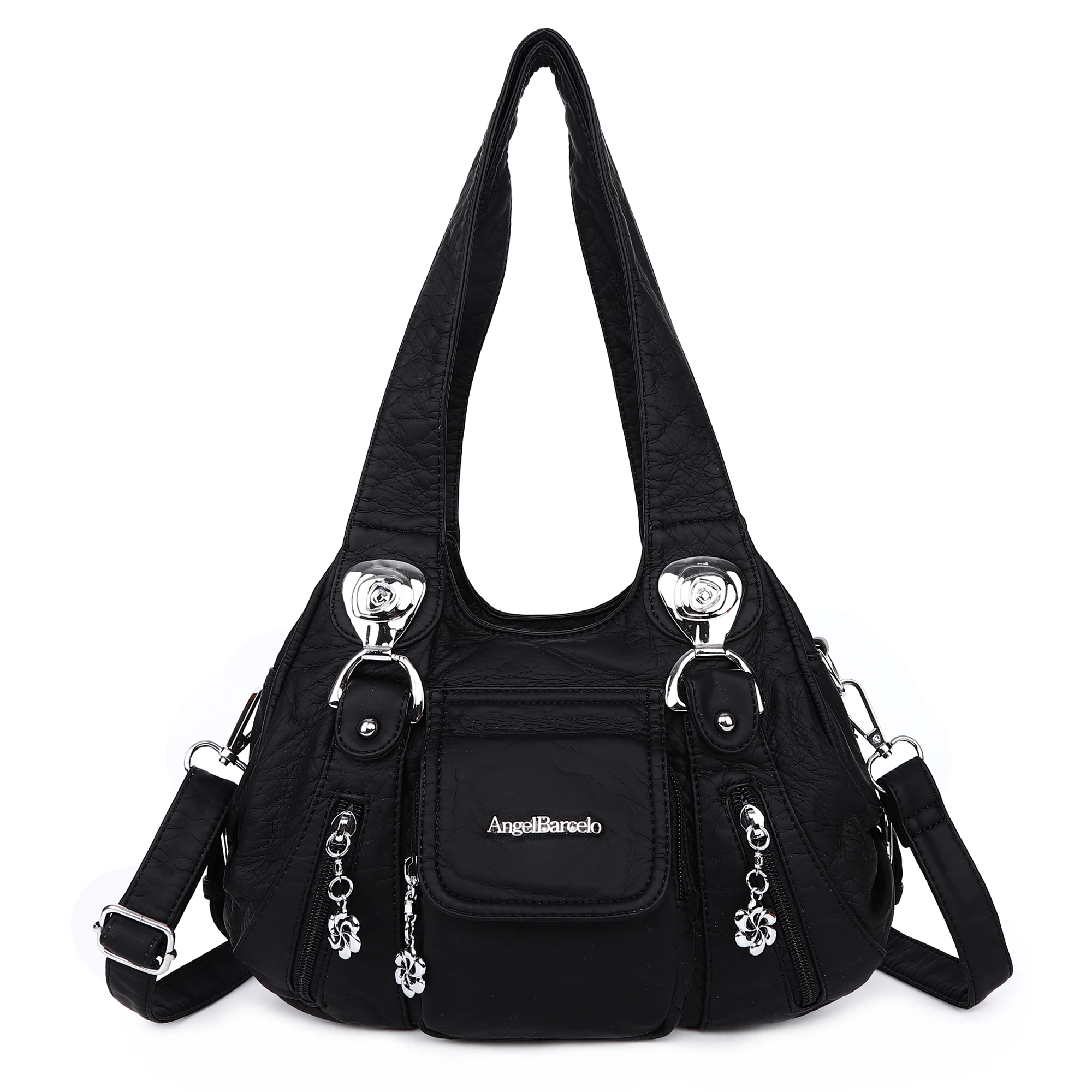 Angel Kiss Vendor Supply PU Tote Bag Comfortable Leather Fabric Ladies Hobo Bag Women Luxury Retro Handbags