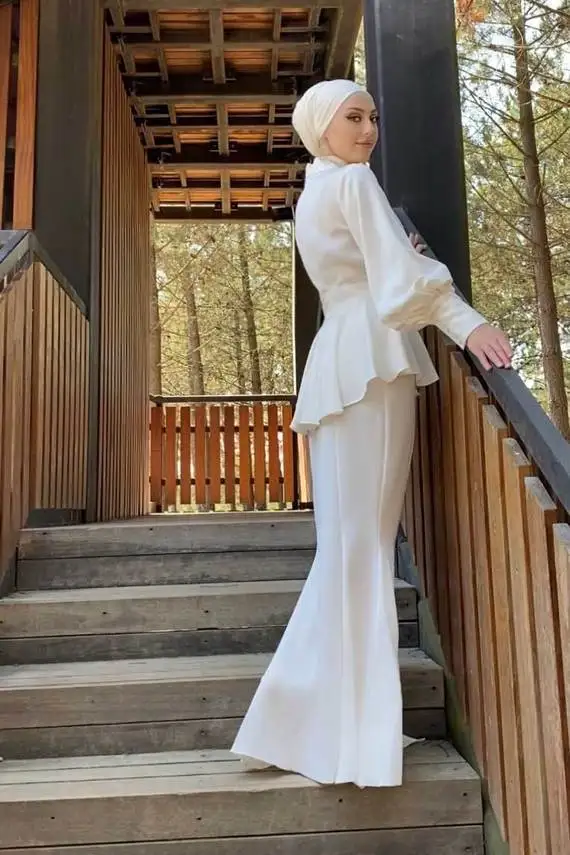 MOTIVE FORCE Boutique Clothing Women Muslim Dress Long Sleeve  Elegant Long Skirt Waist Muslim Women Formal Dress