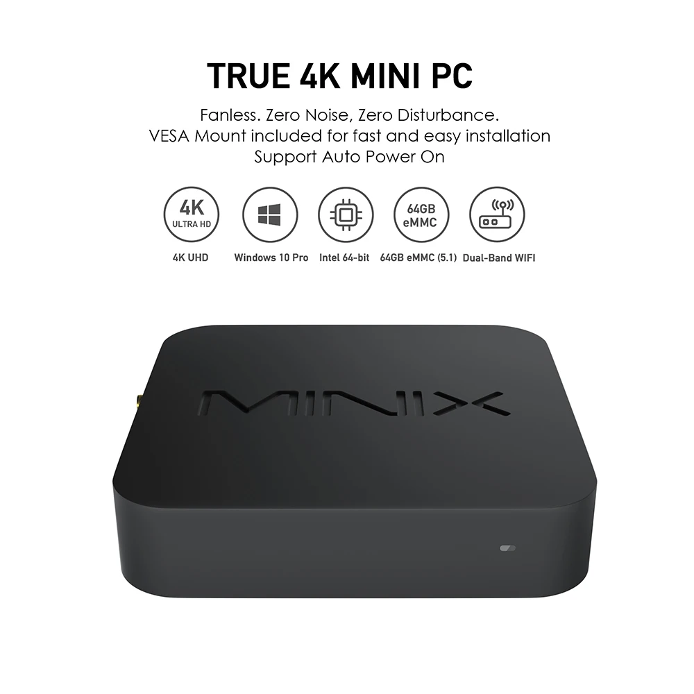  Цена по прейскуранту завода-изготовителя двухъядерный процессор Wi-Fi MINIX NEO Z83-4 plus Intel Z8350 объемом памяти 4 Гб/64 ГБ официальный windows10 Android tv box Mini