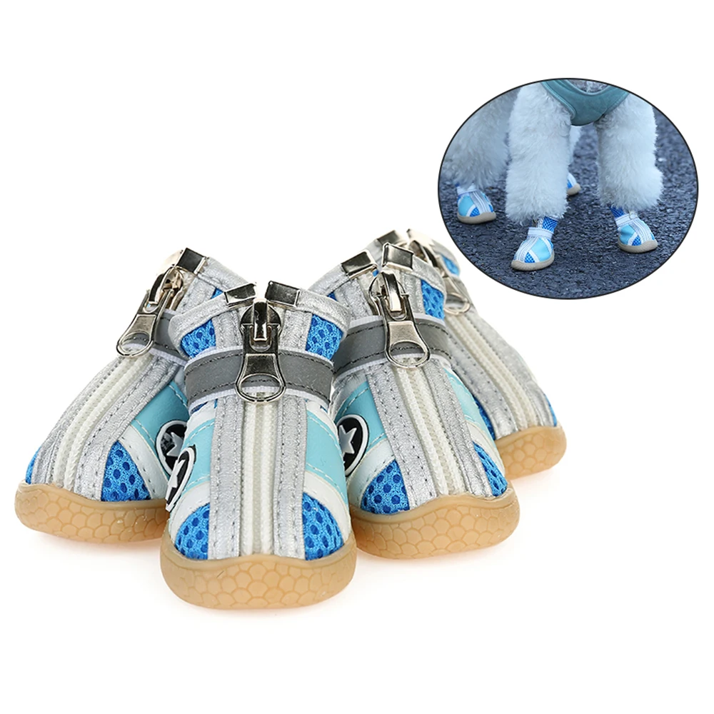 Fashion Hoopet Easy to Put on and Take Off Long Waterproof Pet Dog Shoes Boots