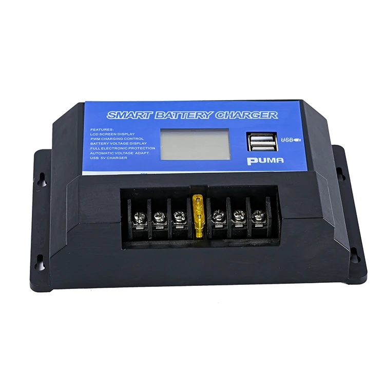 Auto 12V 24V Battery Regulator 10a 20a 30a 40a 50a 60a PWM Solar Energy System Power Charge Controller