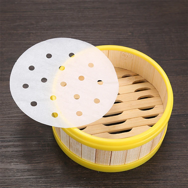 Custom Multi Size Non-Stick Bamboo Steam Paper Liners for Cooking