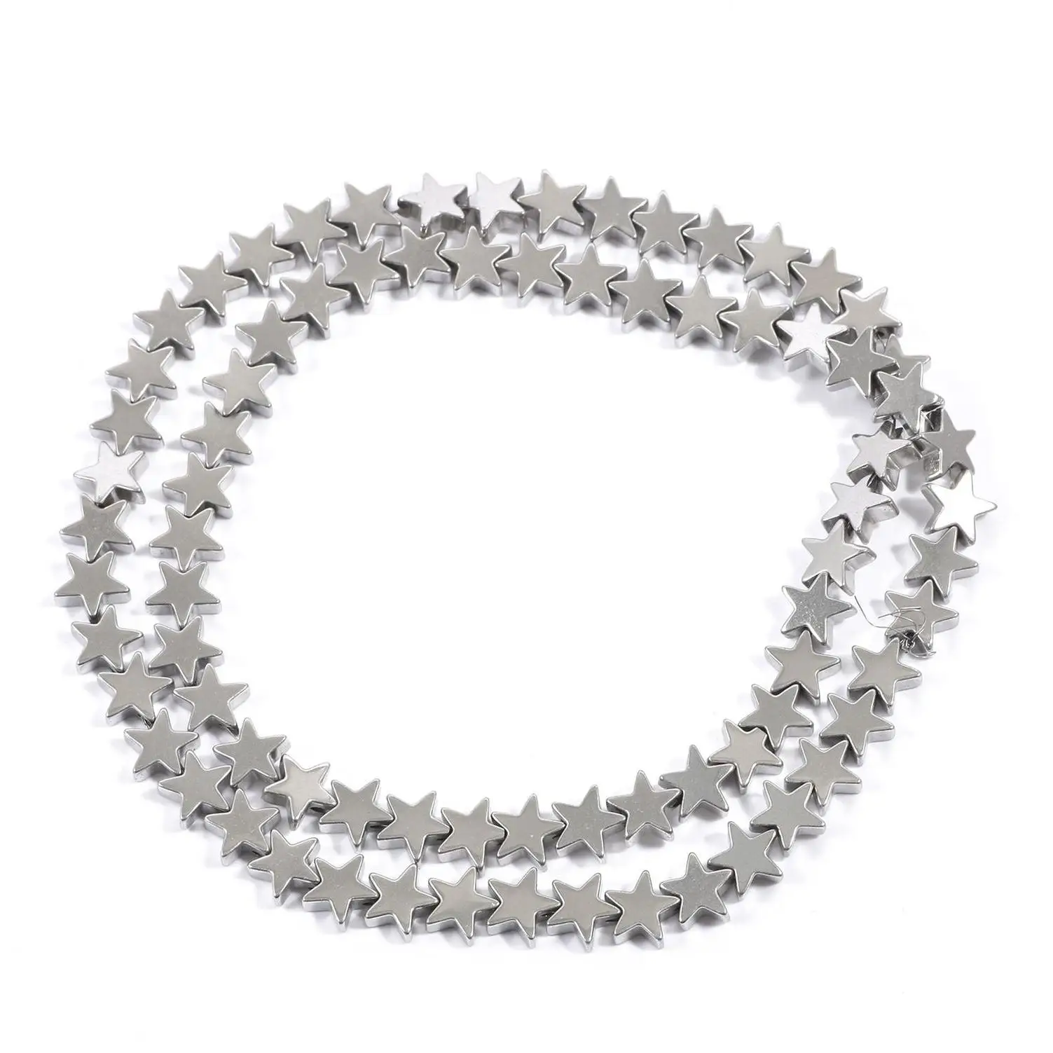 Silver bile stone female fashion DIY five-pointed star necklace Charms Beads Large Bead Glass Stone Frog Bead