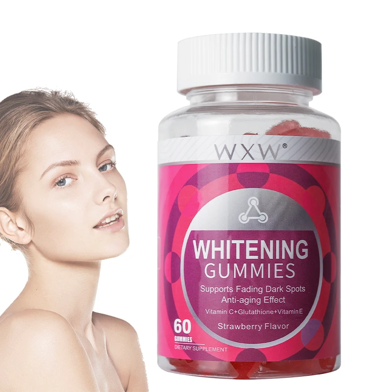 Stock WXW Whitening Gummies Reduce Fine Lines And Wrinkles Biotin Keratin Whitening Gummies
