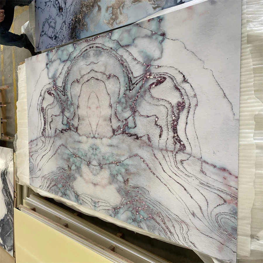 High Quality Uv Marble Plastic Sheet Pvc Wall Panel Marble Sheet For Indoor Decor