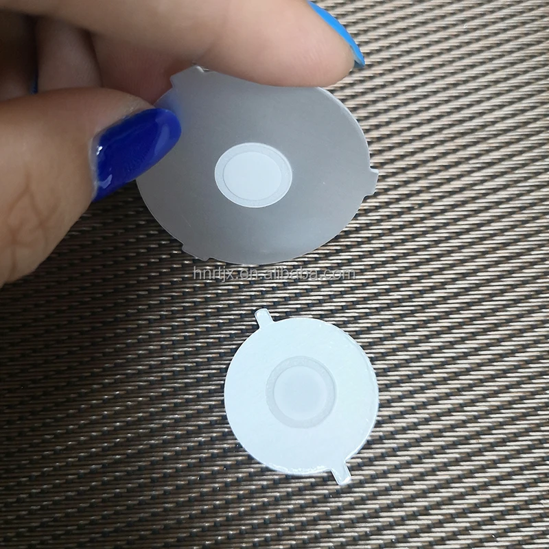 Customize Sizes Chemical Bottle Airflow Aluminum Foil Induction Packaging Vents with E-PTFE Membrane