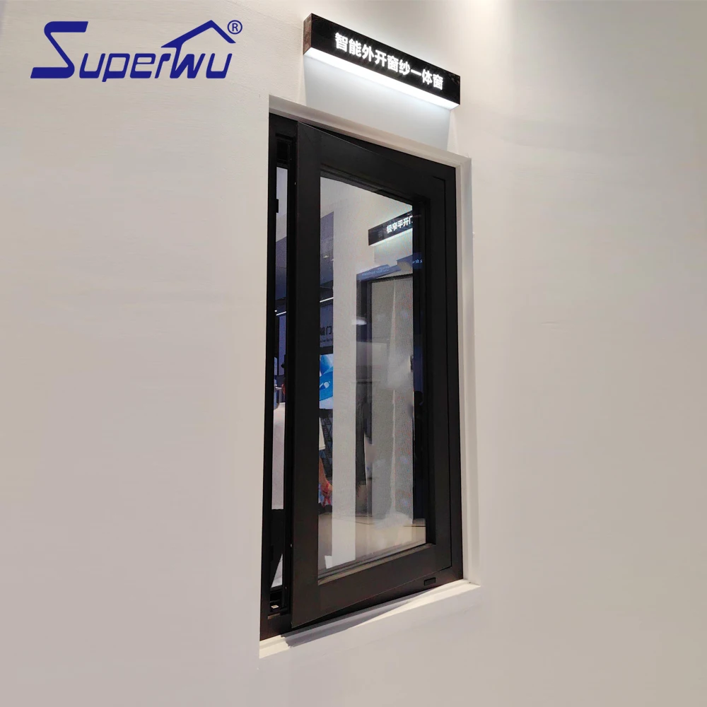 Дешевые окна дома для продажи алюминиевые створчатые коммерческие с выдвижными жалюзи