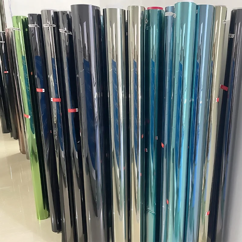 2mil UV rejection skin protection residential window glass decorative film one way vision mirror reflective building film