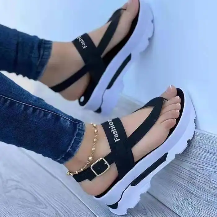 2022 Original Design High Quality Summer Hot Sale Fashion Roman Comfort Ladies Wedge Platform Beach Sandals