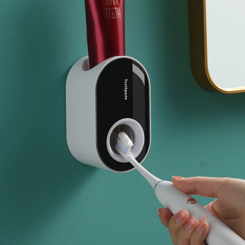 Factory Direct Glossy Wall-mounted Automatic Dustproof Toothpaste Device Tothpaste Squeezer