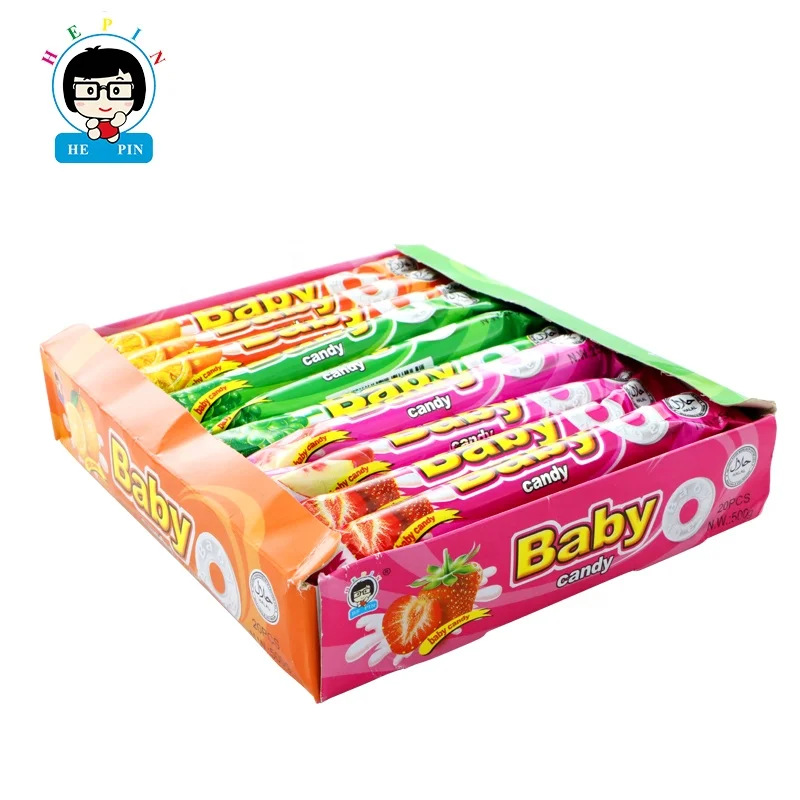 Wholesale Custom Order Baby Roll Candy Fruity Flavor Press Candy Sweet Tablet Candy