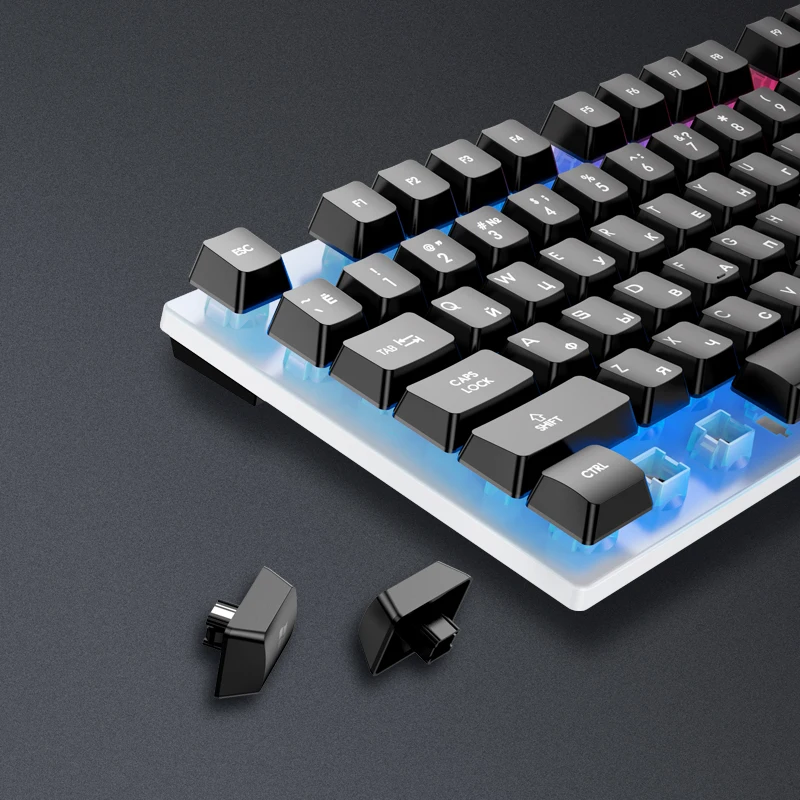 KAKUSIGA&JOKADE  LED Gaming Mouse Keyboard Combo fashion colorful computer  keyboard and mouse set (Russian version)