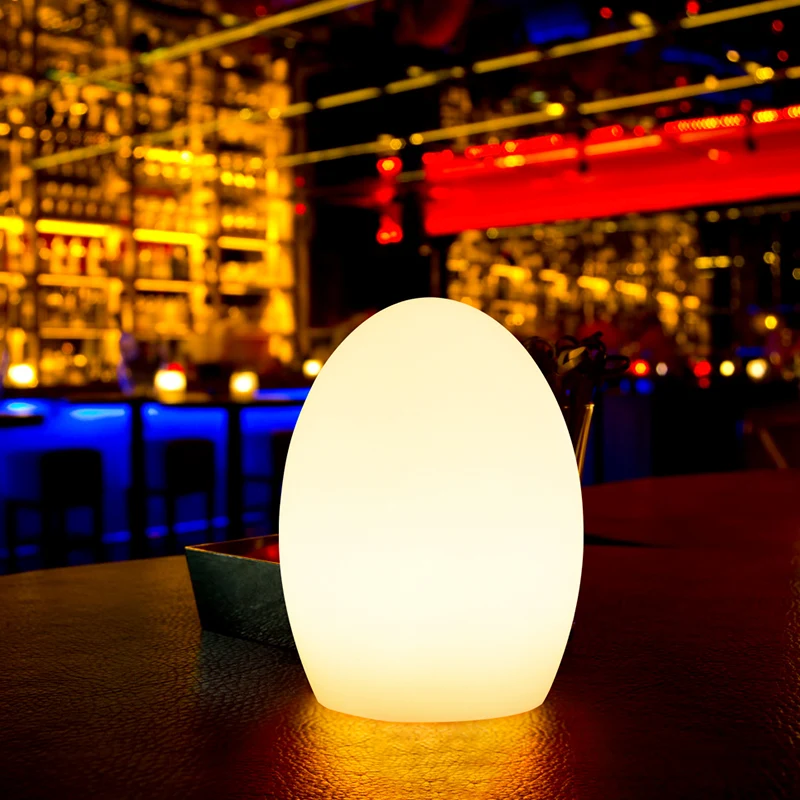 OEM Modern Top Atmosphere Lamp Home Decor Egg-Shaped Cordless Magnetic Suction Charging Portable Decorative Garden Table Lamp