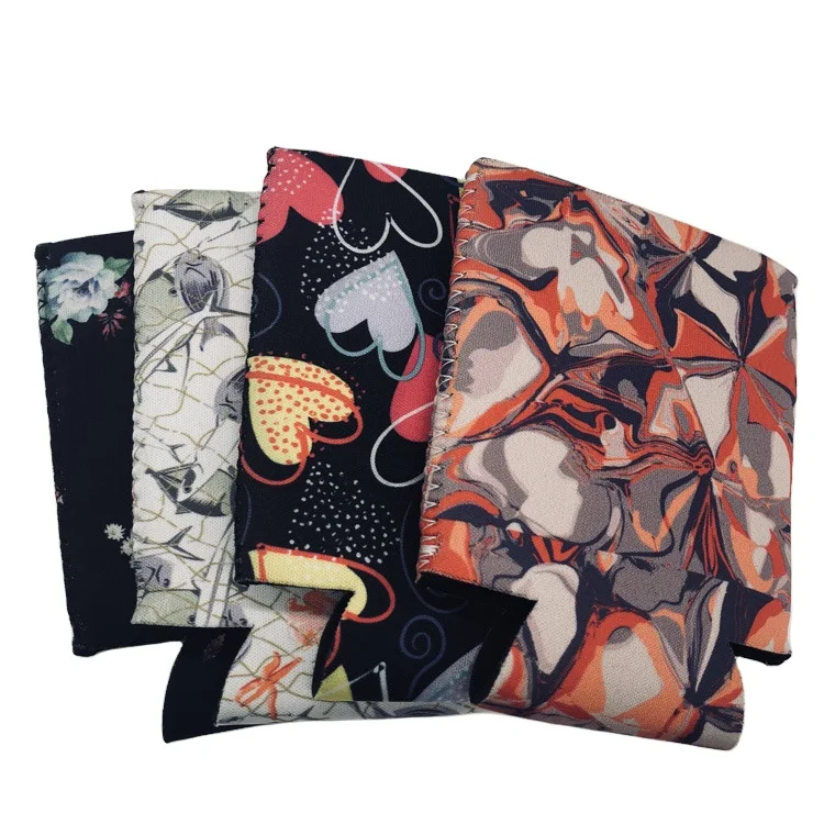 330ml Wholesale Neoprene Beer Bottle Cooler Sleeve Silk-screen Printing Neoprene Beer Bottle Can Cooler Stubby Holder Coozies