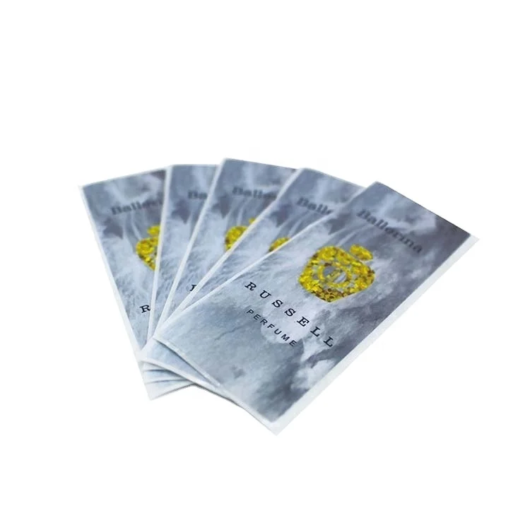 Custom Different Designs Matt Red Gold Hot Stamping Perfume Label