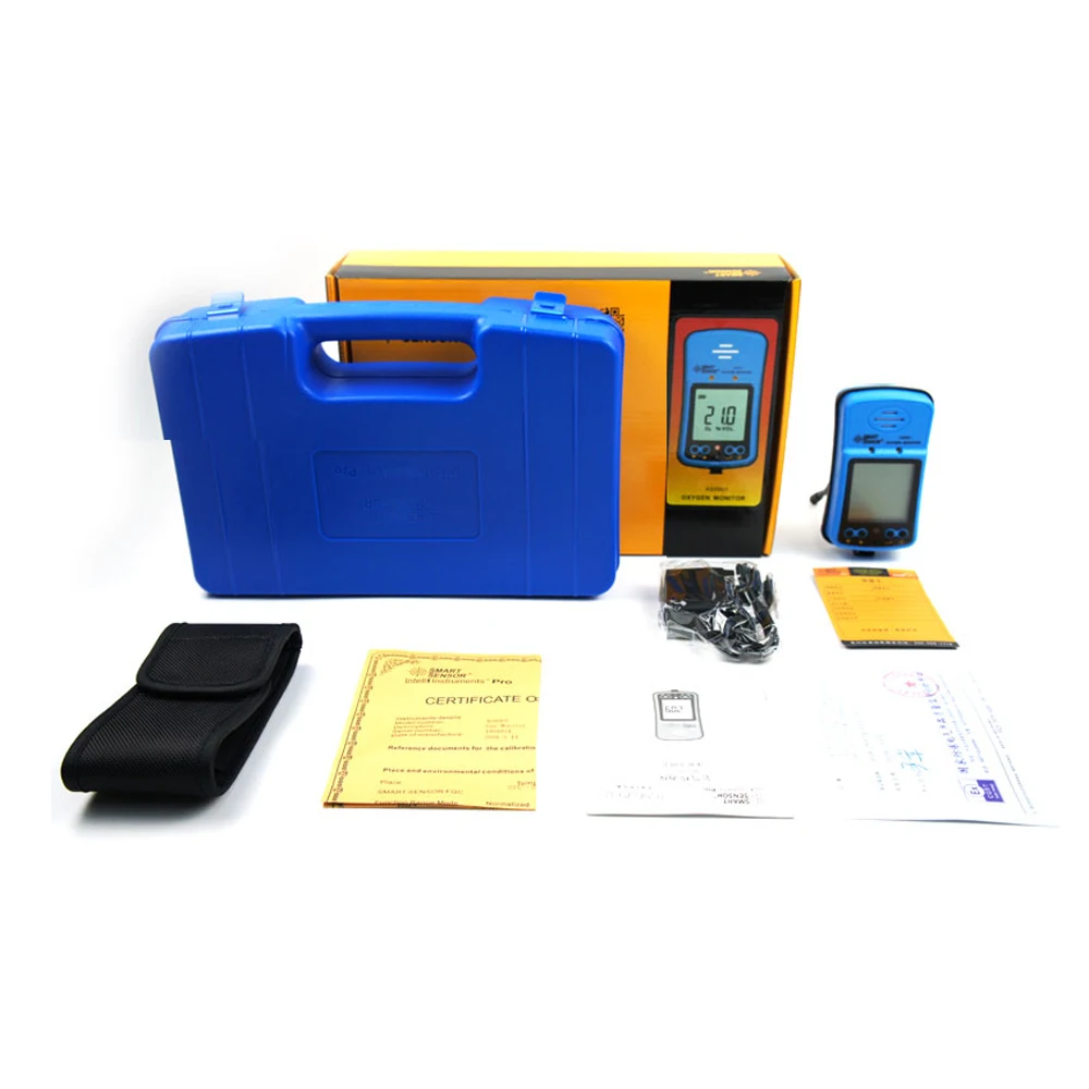 Цифровой анализатор кислорода портативный измеритель чистоты воздуха с большим дисплеем