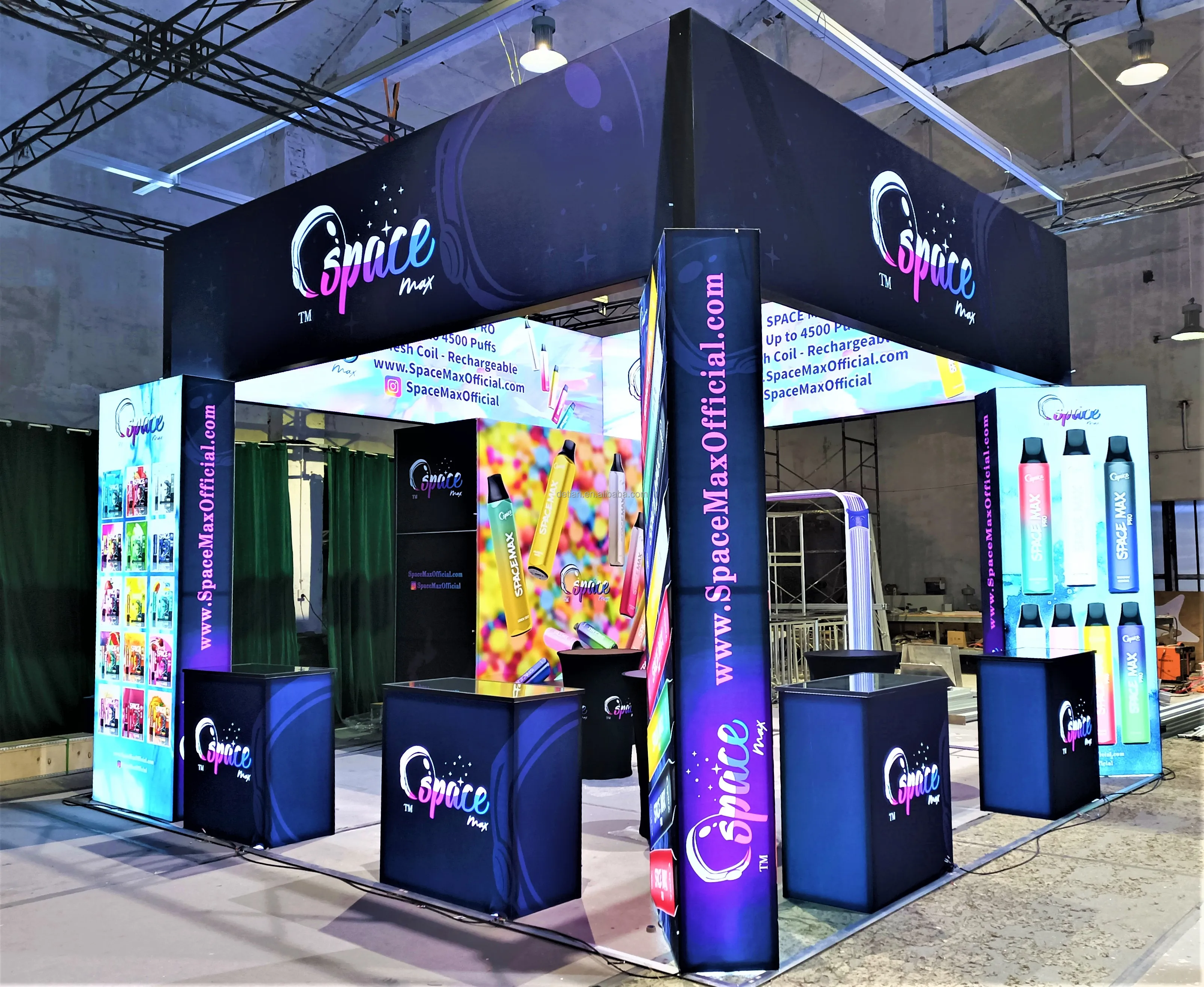 Выставочный стенд с подсветкой