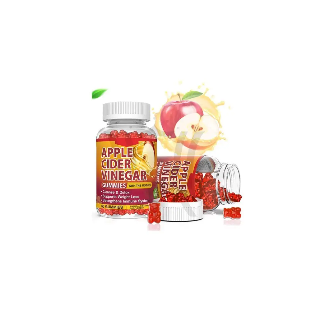 wholesale Organic Apple Cider Vinegar Gummies for Weight Loss Detox gummy candy bulk Alternative custom gummy candy