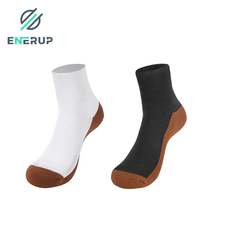 Enerup OEM/ODM Breathable Anti Odor Seamless Elderly People Bamboo Loose Crew Diabetes Socks for Pregnant Women