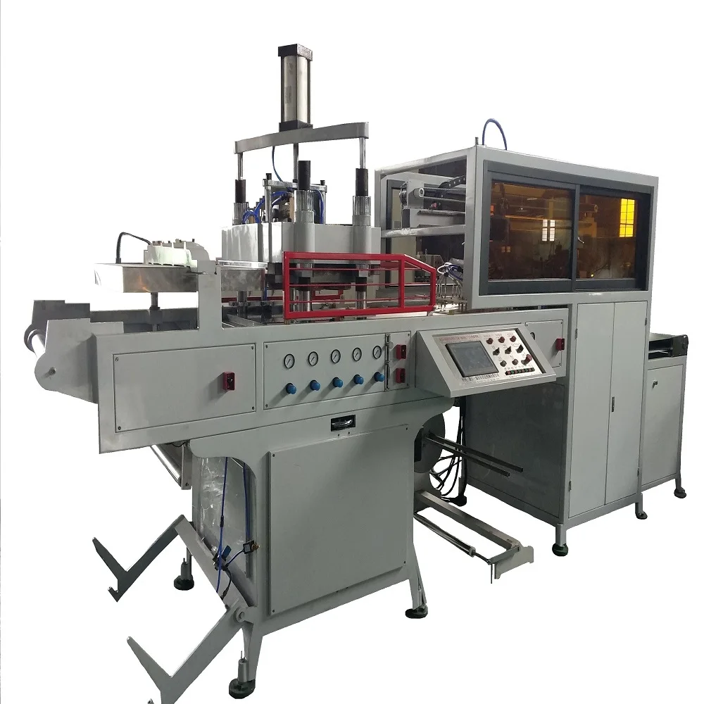 Thermocol Plate Three Station Thermoforming Machine vacuum forming machine