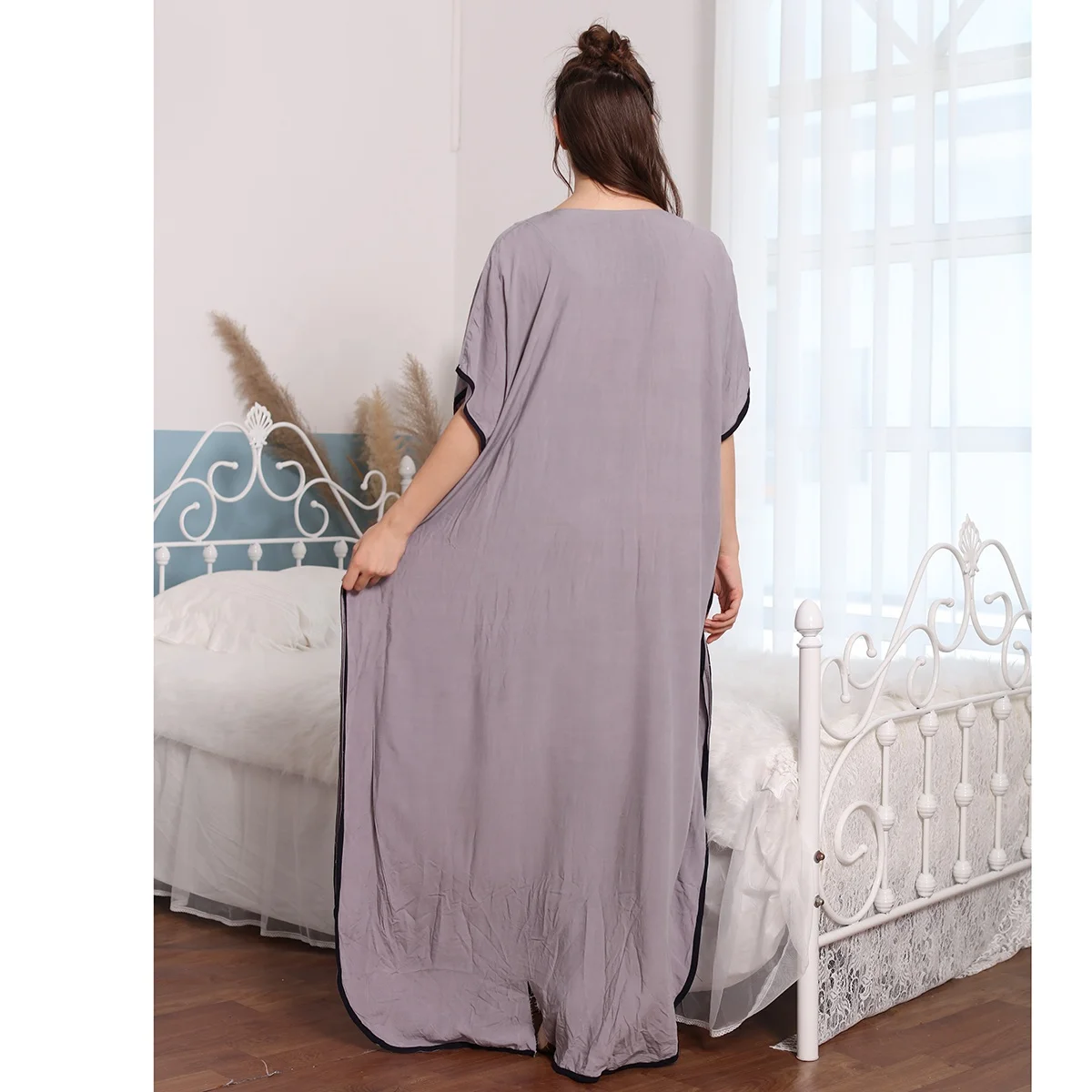 
Wholesale muslim embroidery dress factory Customization dubai islamic clothing 