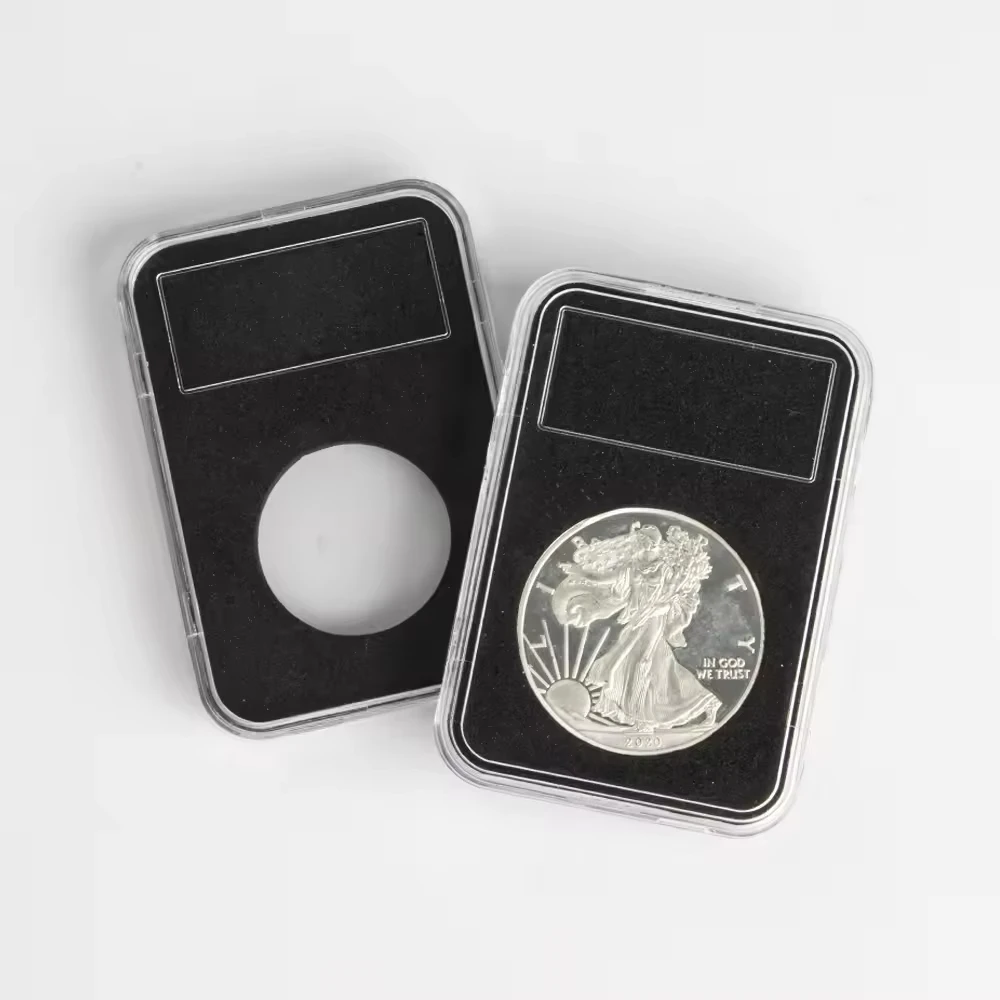 Display Slab Customizable Inserts Size 20/25/30/35/40 mm Fit for NGC PCGS Grade Collection Box Coin Holder