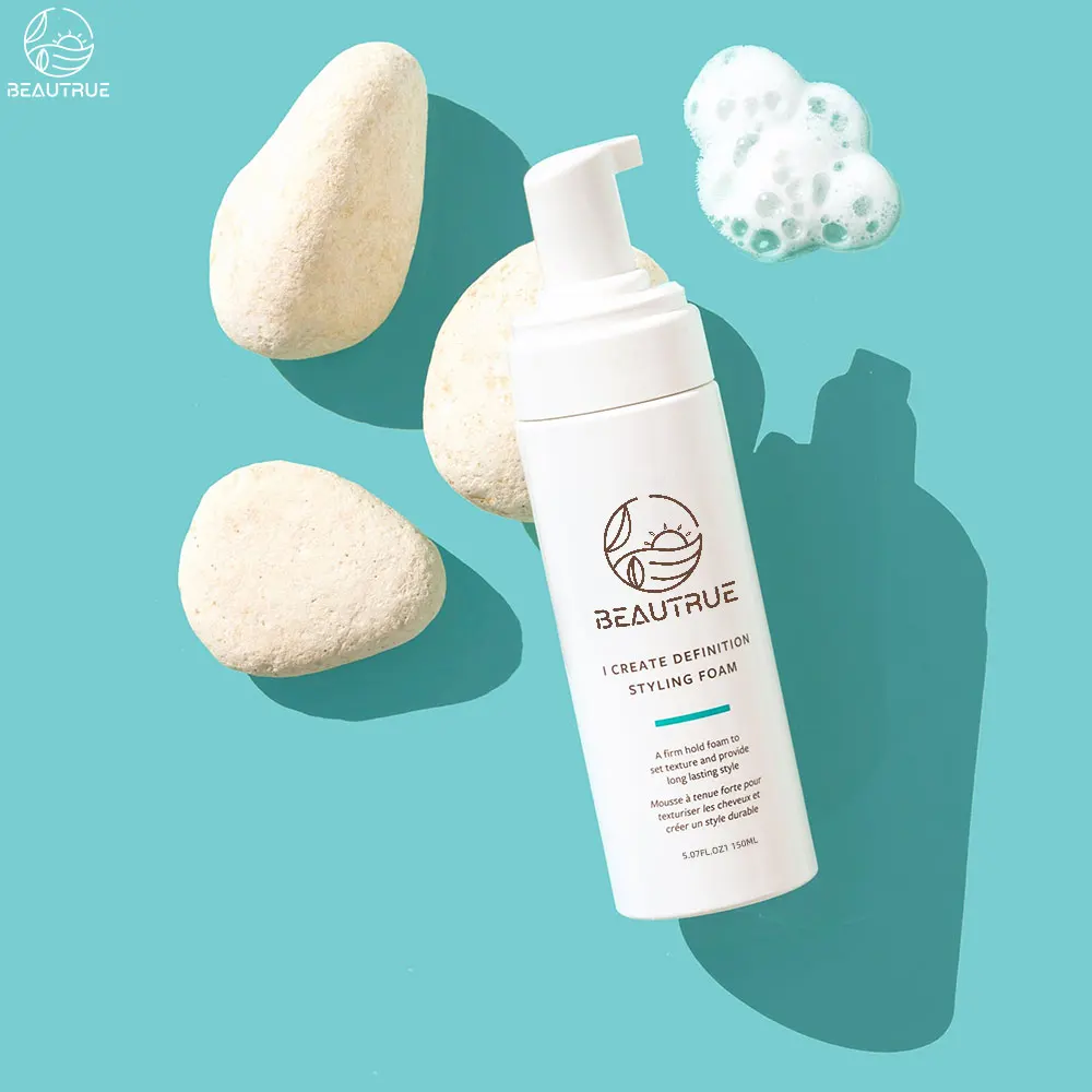 Factory OEM ODM Natural Hair Mousse Styling Foam For Men And Women Hair Hold Texture Styling Foam