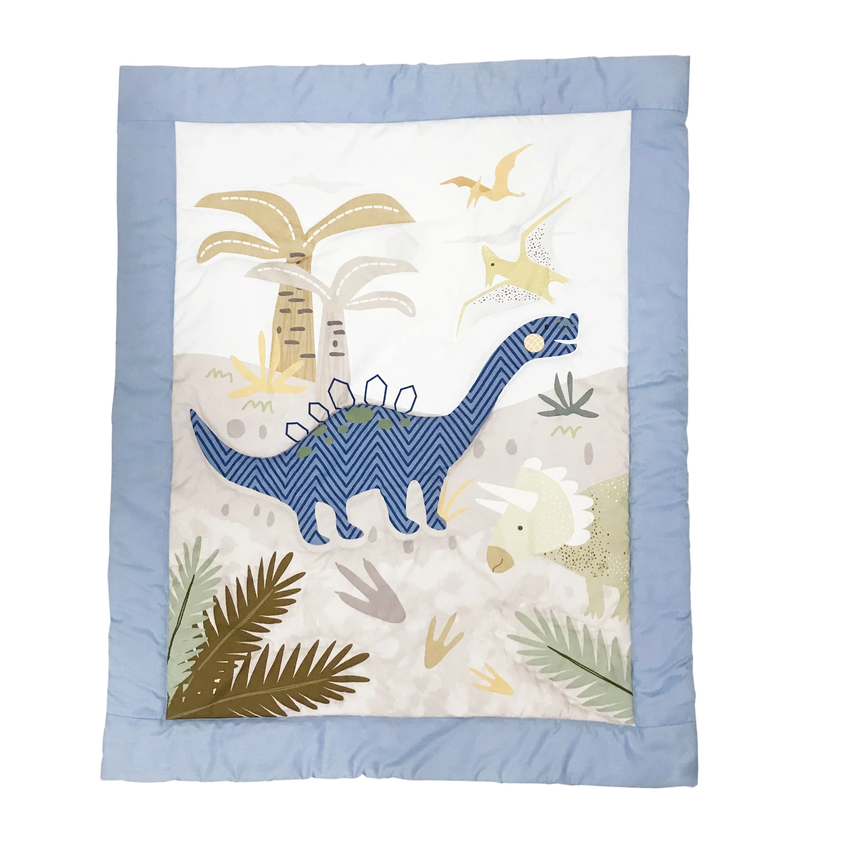 New Product Fast Production Kids 100% Cotton Baby Bedding Crib Quilt Wholesale Baby Quilt Sets