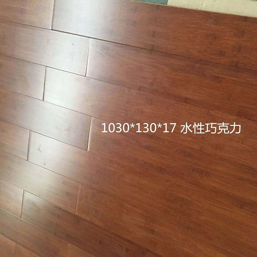 Nature and carbonized click lock strand woven bamboo flooring indoor