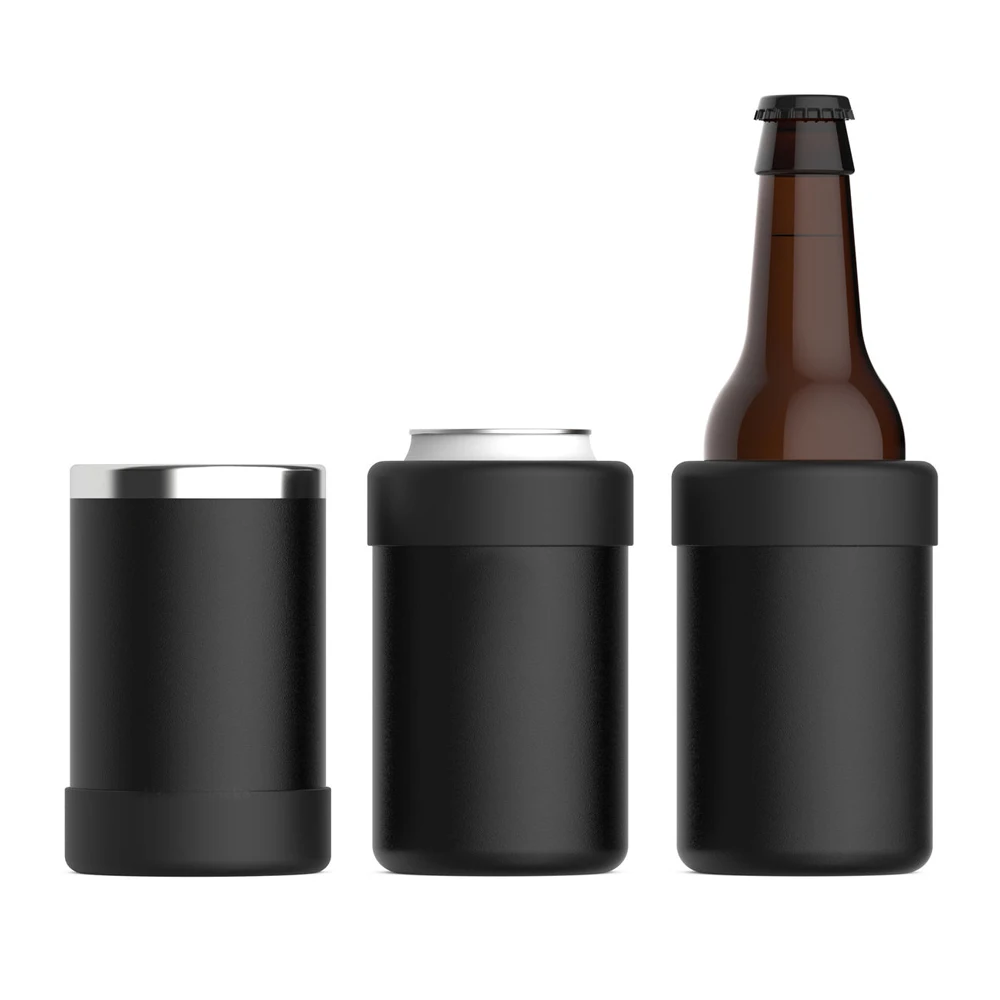 12oz Stainless Steel Metal Slim Sublimation Can Cooler Insulator Vacuum Double Walled Tumbler Water Glasses Beer Drinks
