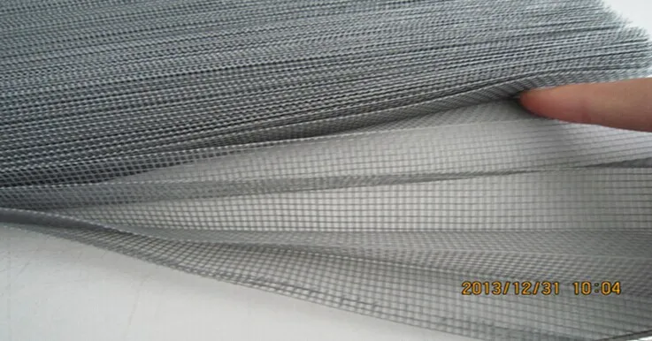 Wholesale Waterproof Fireproof Pleated Mesh Folding Net Polyester Retractable Plisse Insect Window Screen
