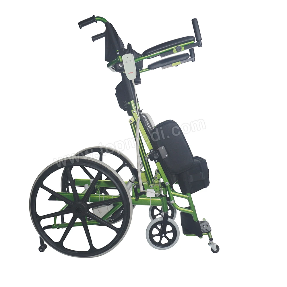 pro basic medline wheelchair semi-power standing wheelchair mobility chairs for seniors