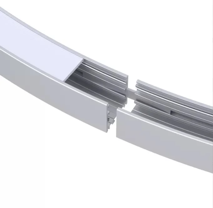 50m/roll silica diffuser 35x35mm  Dia1400mm curved aluminium led profile