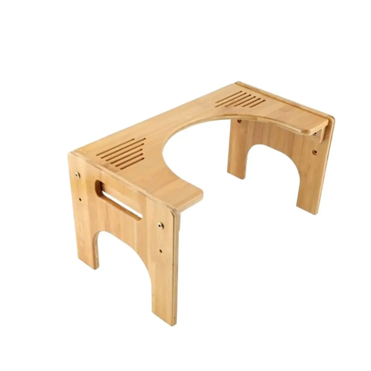 China Supply Toilet Step Stool Bathroom Accessories Bamboo Bathroom Small Footstool Children Bathroom Stool Modern