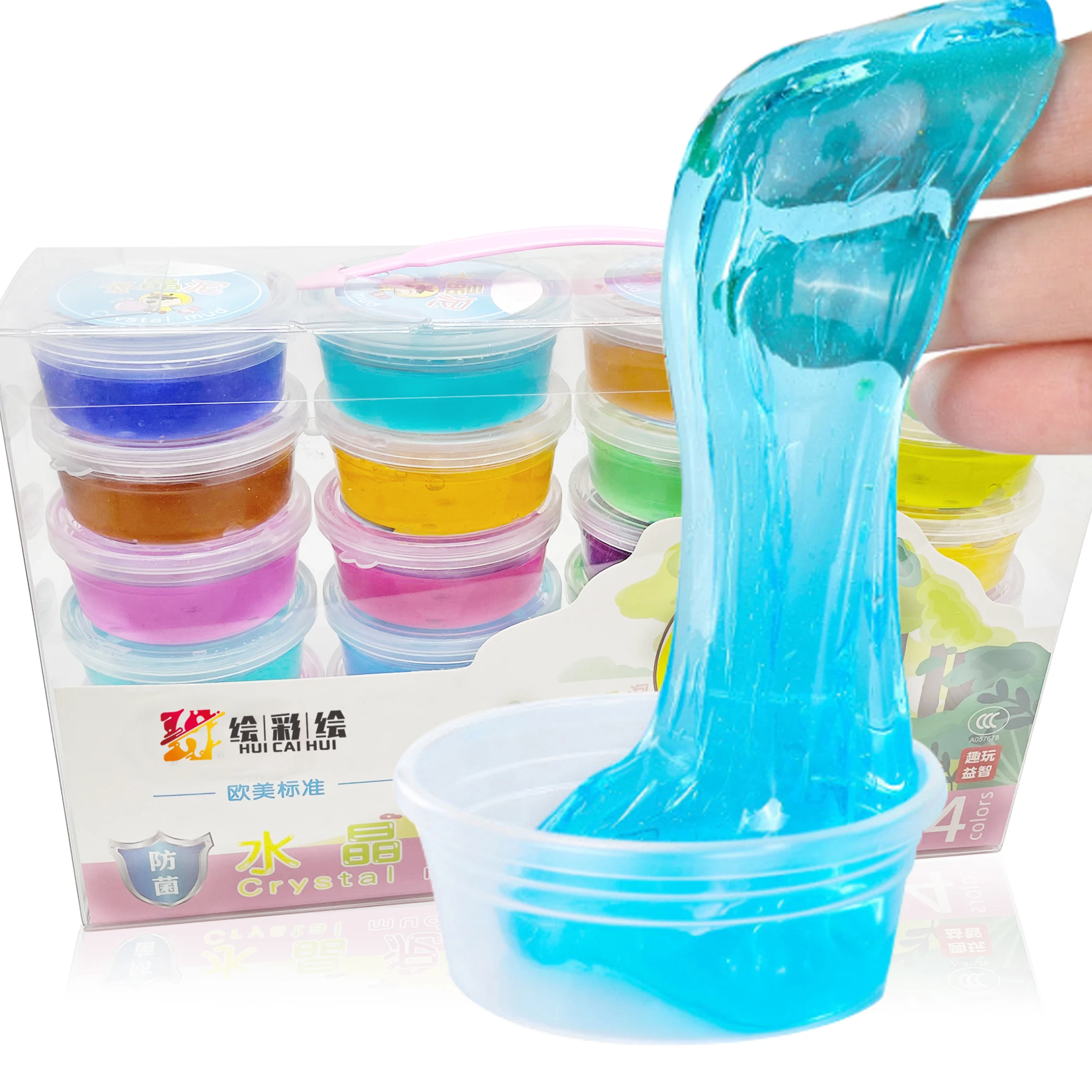 
Non Toxic 24 Colors DIY Soft Slime Intelligent Hand Plasticine Toy Gift Jelly Crystal Clay 