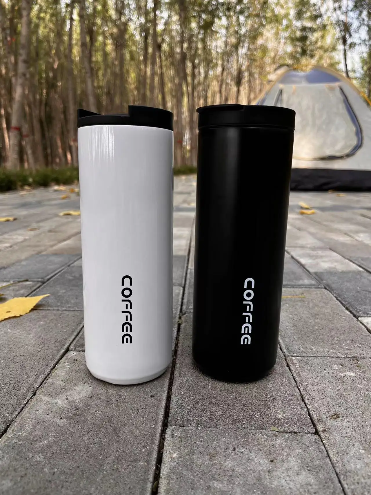 Outdoor Travel Reusable 550ml Coffee Cup Lids Insulated Vacuum Water Bottle Mug Stainless Steel Custom Coffee Cup