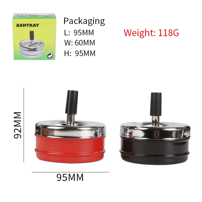 Futeng Press Ashtray Outdoor Windproof Wholesale Car ashtray With Lid Portable Custom logo Ashtray for Smoke accessories