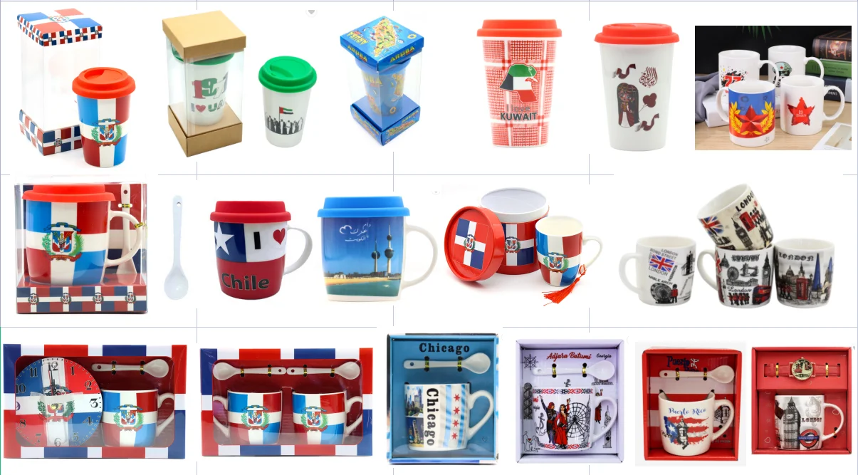 Unique Production Puerto Rico Colorful Mug Sublimation Souvenir Cup Ceramic Coffee Custom Mug