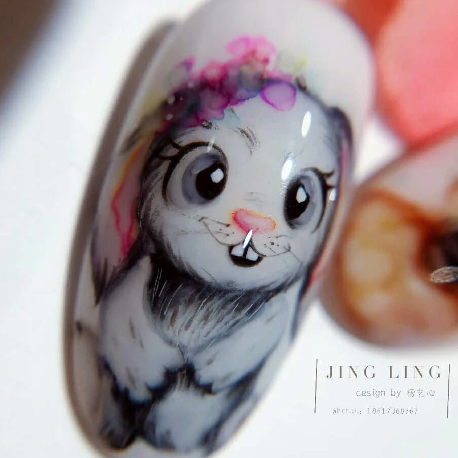 QSHY Custom Logo Private Label Wholesale Nail Art Watercolor Blossom Liquid Painting Blooming Fast Dry Water Based Marble Ink
