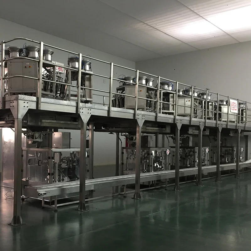 Automatic high speed multihead weigher Vacuum Rotary Bag Packing Machine For Snacks Food Packaging