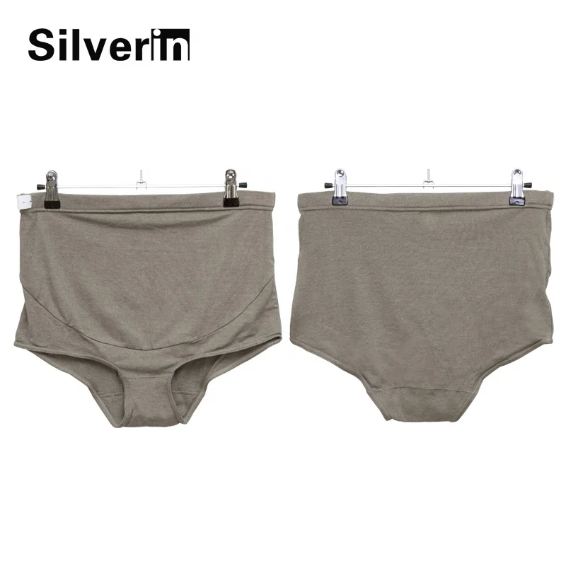 52% silver fiber anti-radiation elastic emf protection EMR shielding  pregnant maternity women underwear