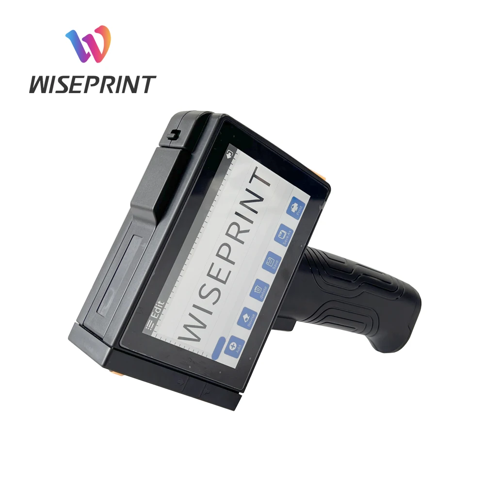 Wiseprint TIJ 12.7mm IP100 Smart Inkjet Printer Date Batch Code Expiry handHeld Printing Machine For Bottle Can Box