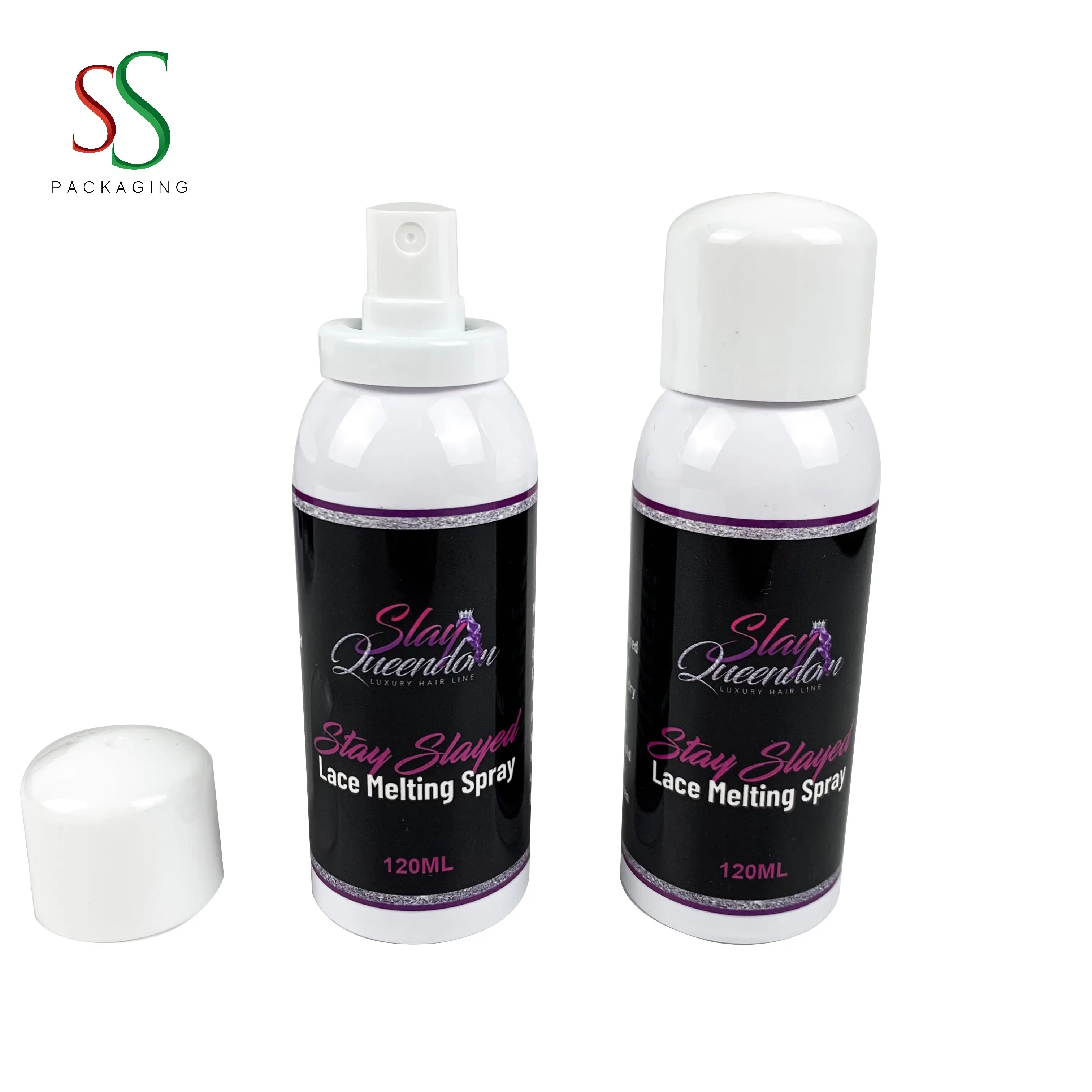 SS Hair Packaging  Melting Spray Lace Glue Wholesale Melt Down Lace Spray custom label