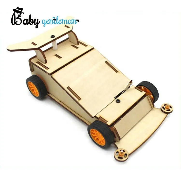 2023 Windmill Car Toy Wooden Physical Experiment Assembled Model Kit For Kids Z04039G